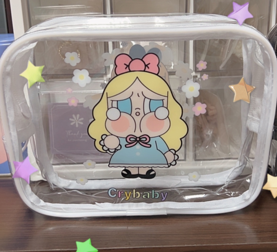 ➰獨家Q版哭娃雙面不同圖化妝包➰