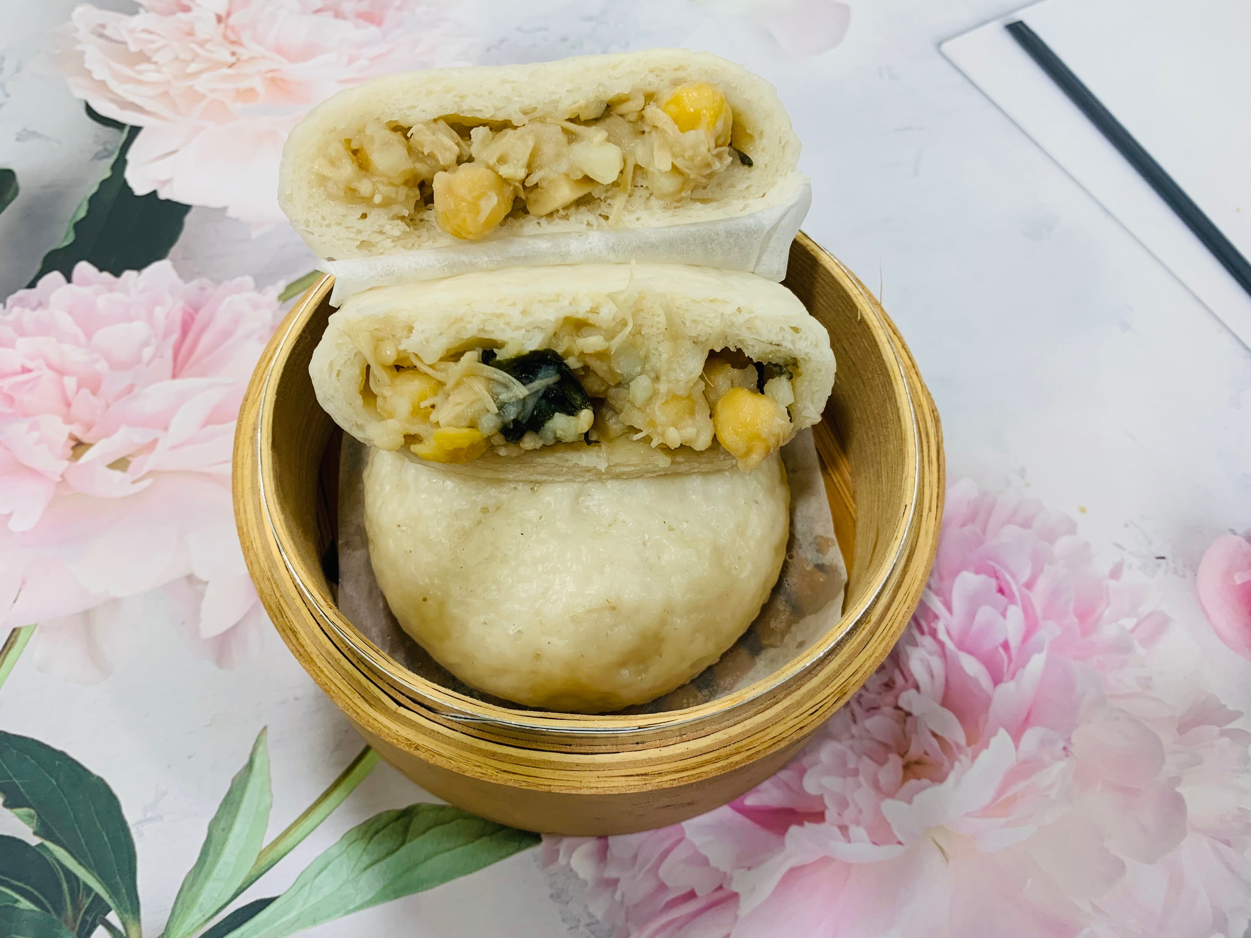 MM友善-鷹嘴豆塔香菇菇包（無蛋奶麩、全素）