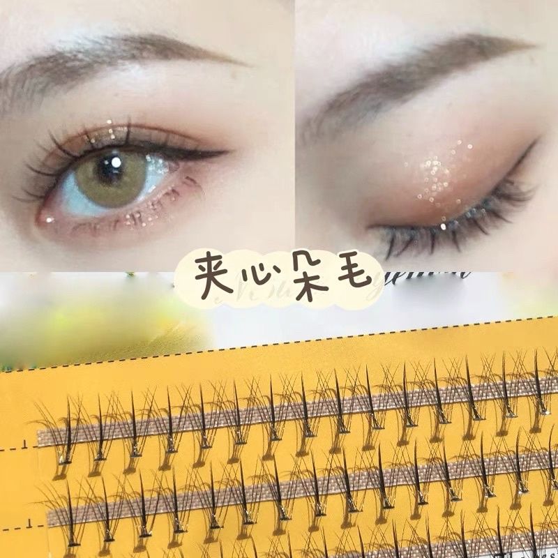 【暢銷熱購款🇹🇼】韓國稻草人 芭比夾心朵毛 嫁接睫毛 種植睫毛 單株假睫毛 假睫毛
