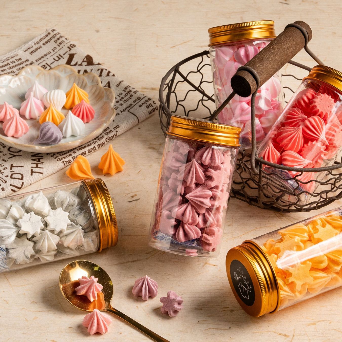 法式馬林糖小金罐/多口味一罐15g【煮客實驗室】