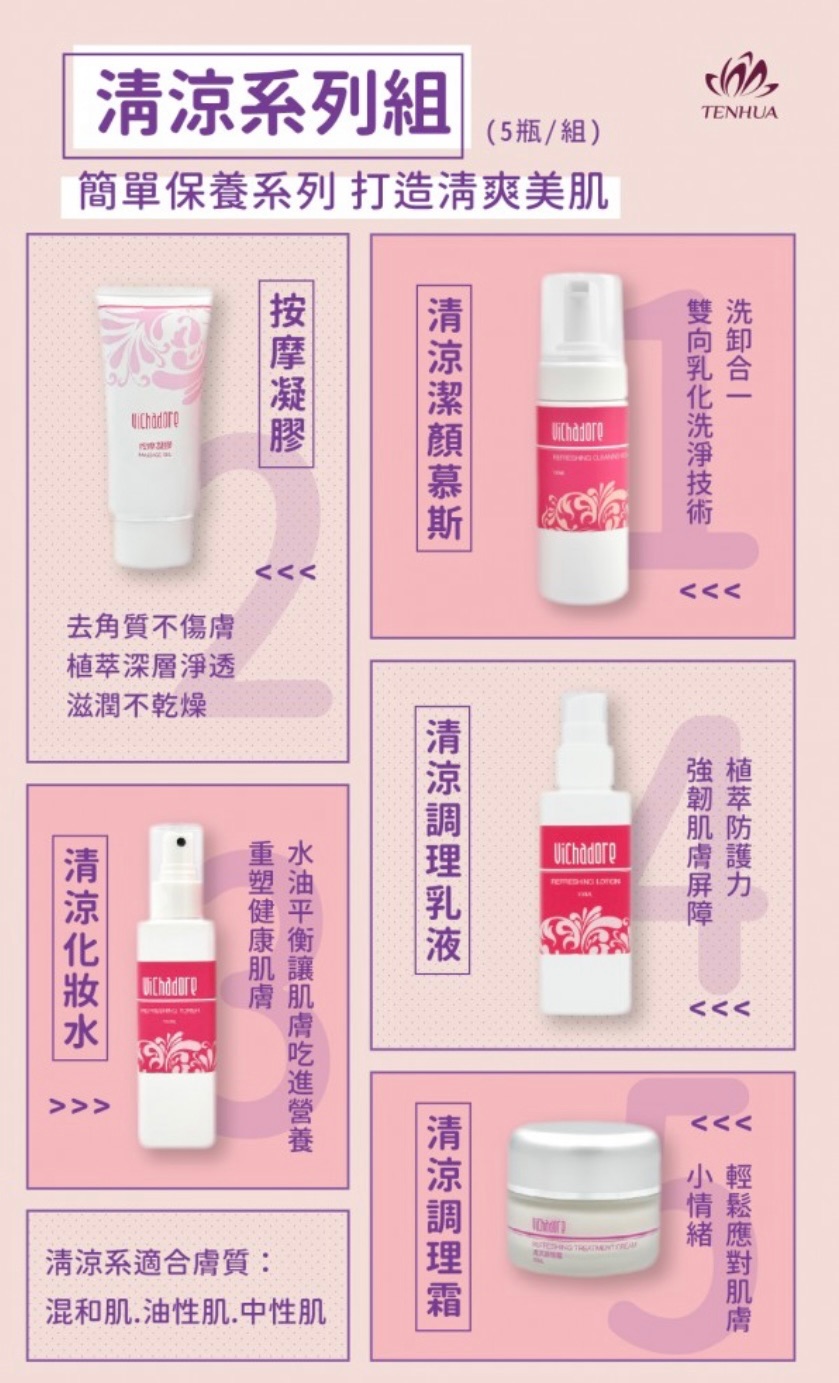 簡單保養系列，打造清爽美肌