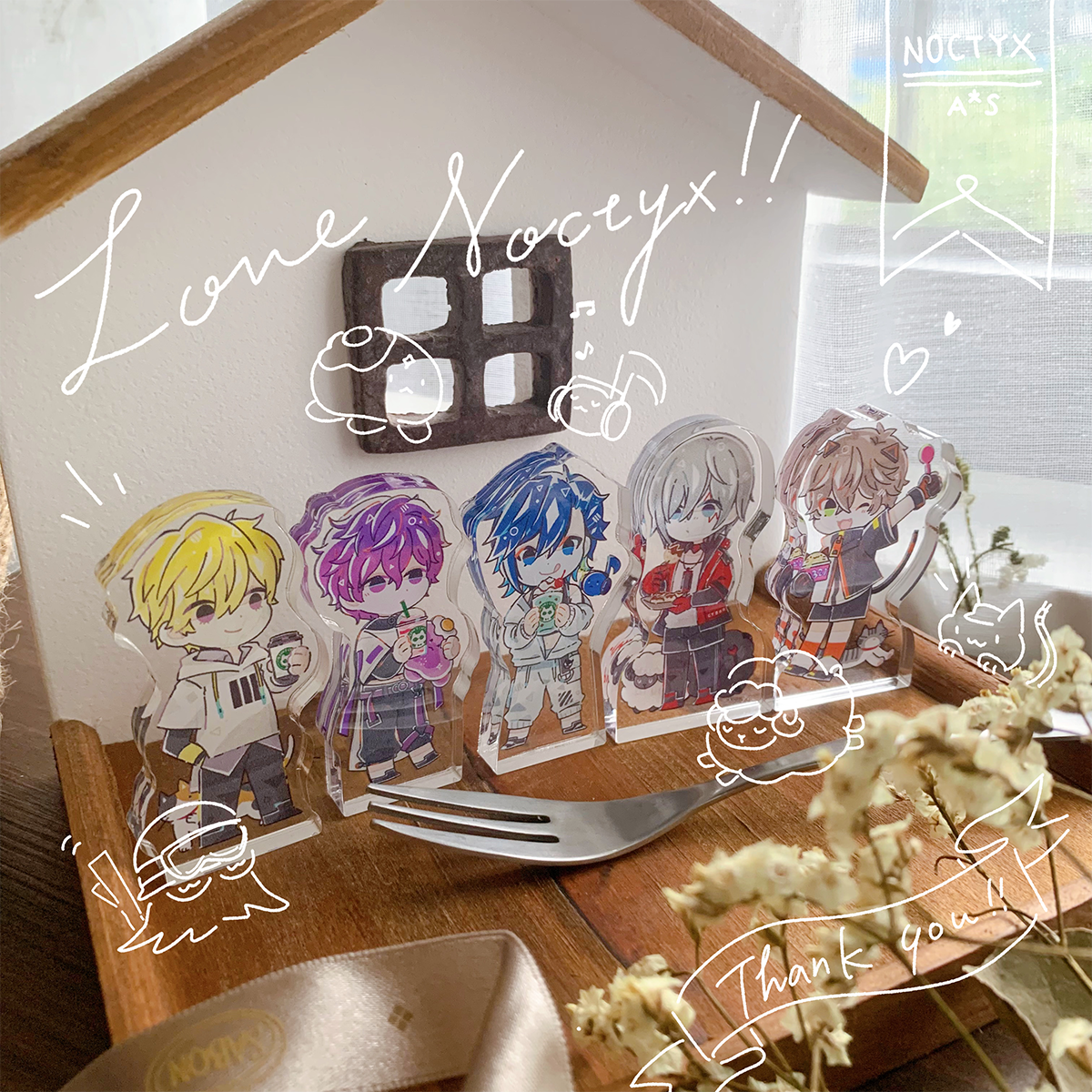 （預購）Noctyx壓克力飯友-一般透明版