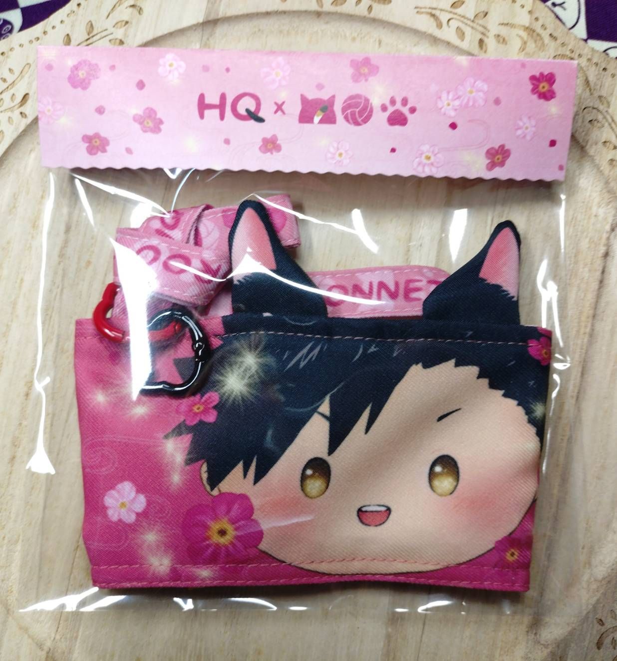 [排球少年] 新品-報春貓貓小黑研雙面造型杯套