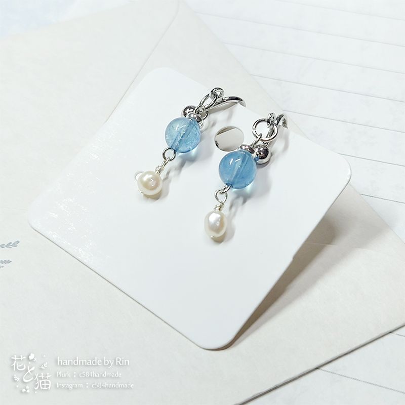 【耳環】海唄｜默認耳夾（可留言更換耳針、耳鉤）