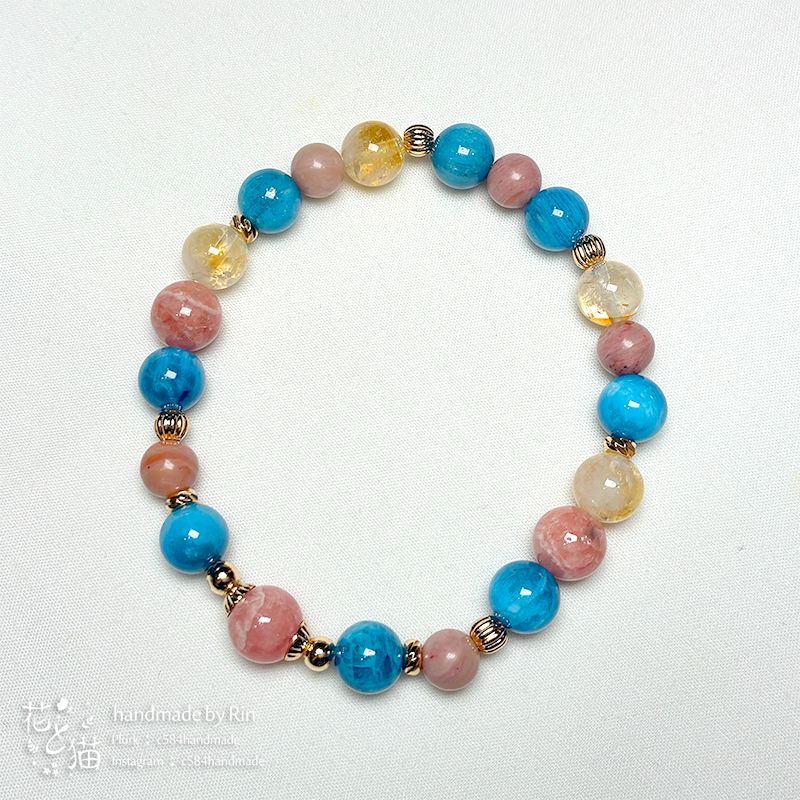 【手串】人魚珊瑚礁｜天然石手串 手圍約16cm