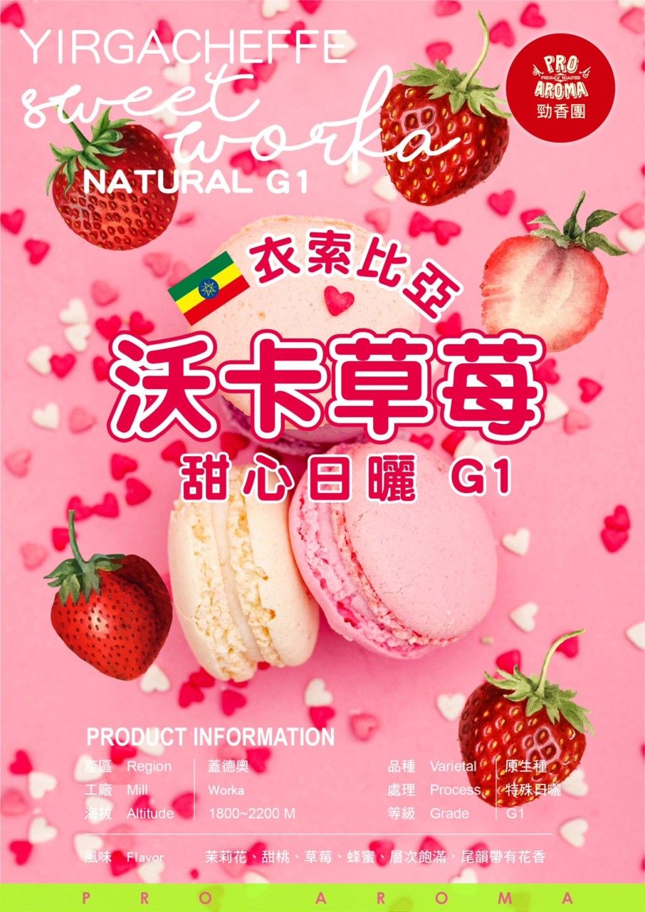 勁香團-衣索比亞沃卡草苺甜心日曬G1