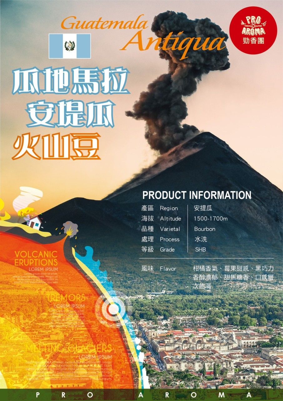 勁香團-瓜地馬拉安堤瓜 火山豆