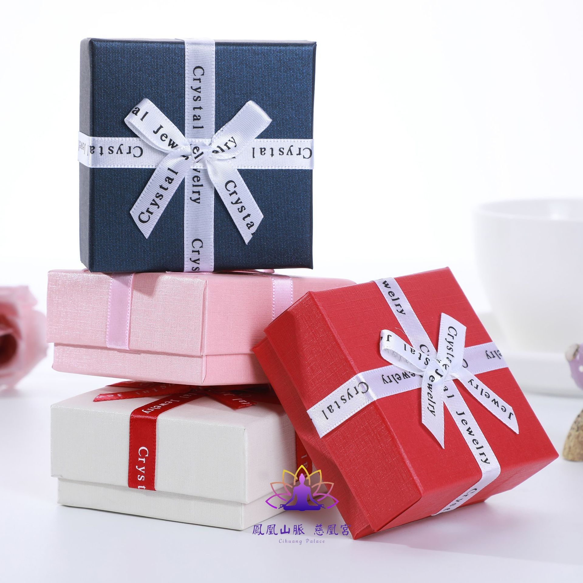 ☯繁星閣☯8*8cm首飾盒 飾品盒 項鍊盒 禮品包裝盒 手鏈盒 耳釘盒 吊墜盒 禮物盒