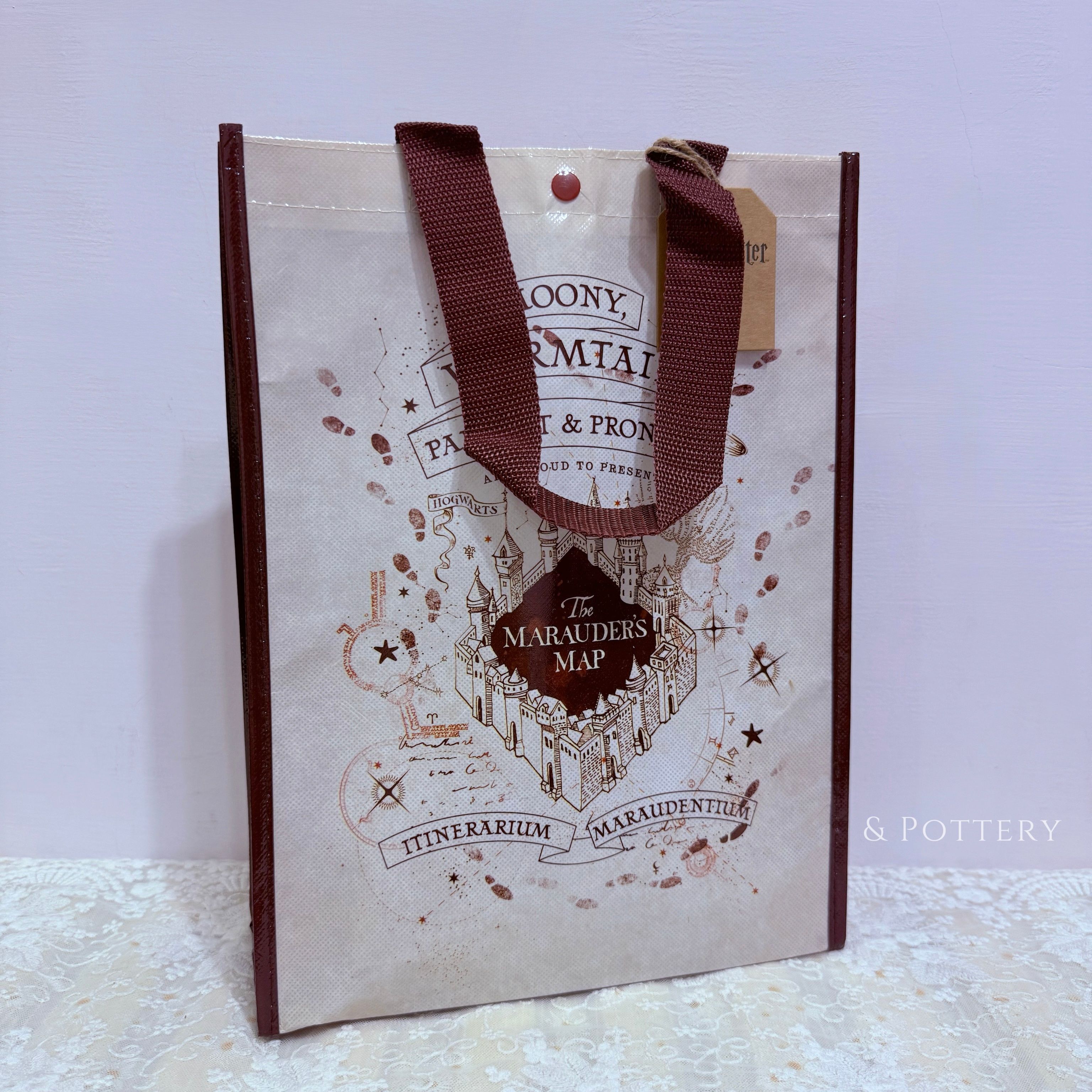 🔥現貨⚡哈利波特影城 劫盜地圖環保購物袋 手提袋 收納袋 Harry Potter