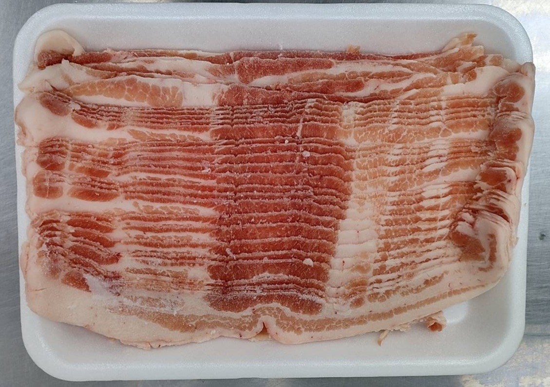 培根豬火鍋肉片平舖