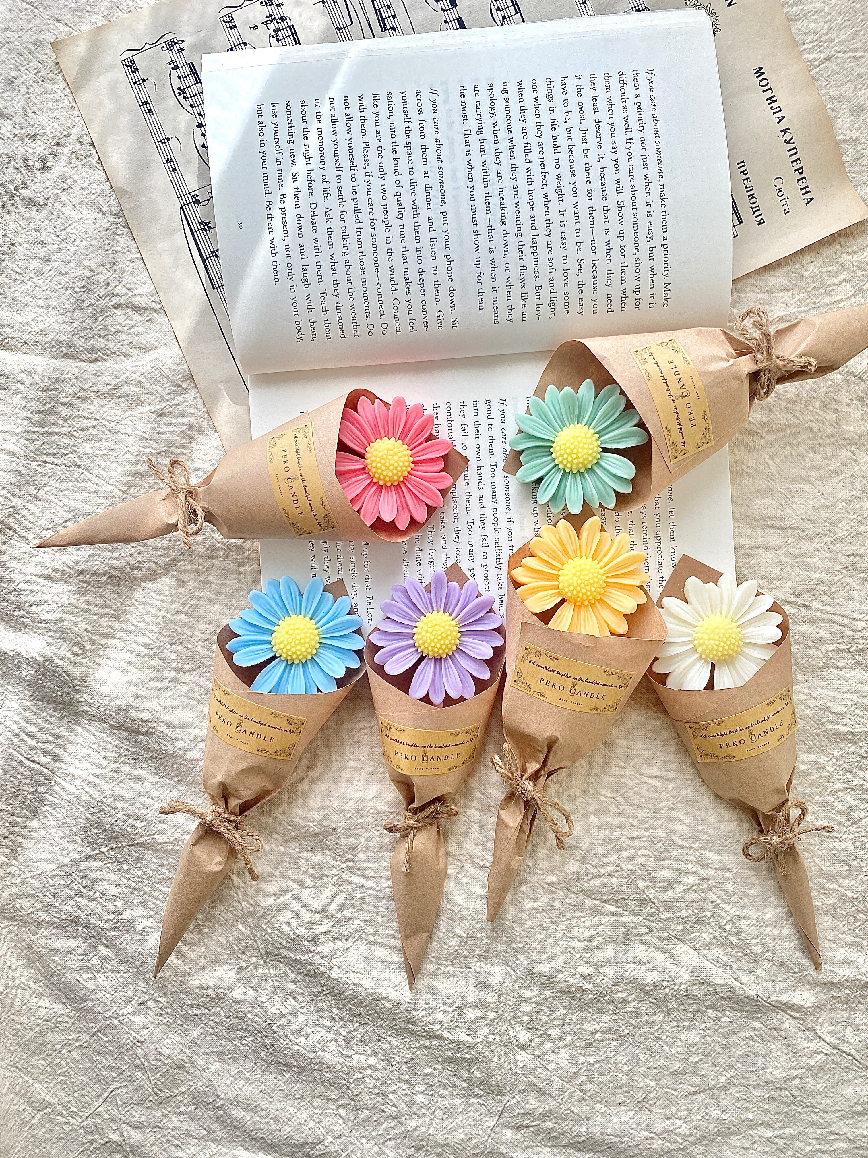 ｜預購｜來自Daisy的祝福 （香氛蠟磚花束）2束起訂＂下單請備註顏色＂