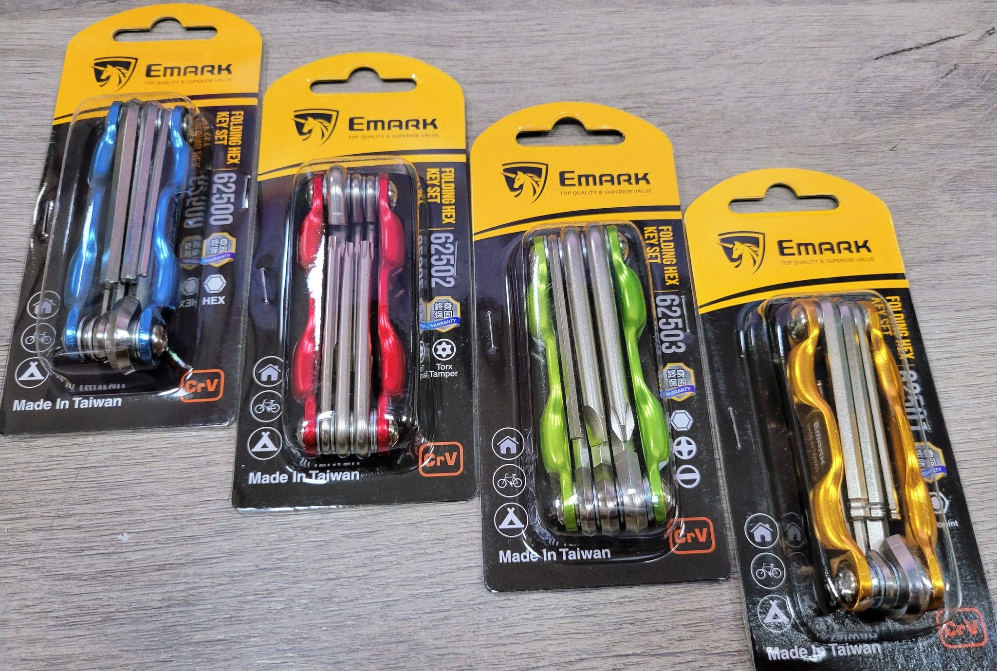➣新品上架➣MIT終身保固！Emark摺疊扳手六件組