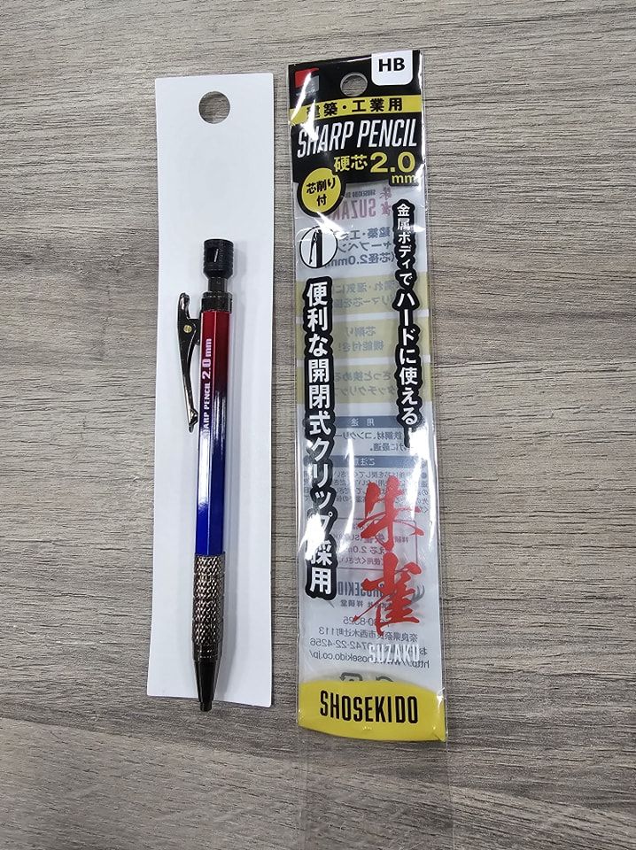 ☆台灣限定☆SHOSEKIDO祥碩堂：新朱雀工程筆2.0mm／防水油性中字麥克筆
