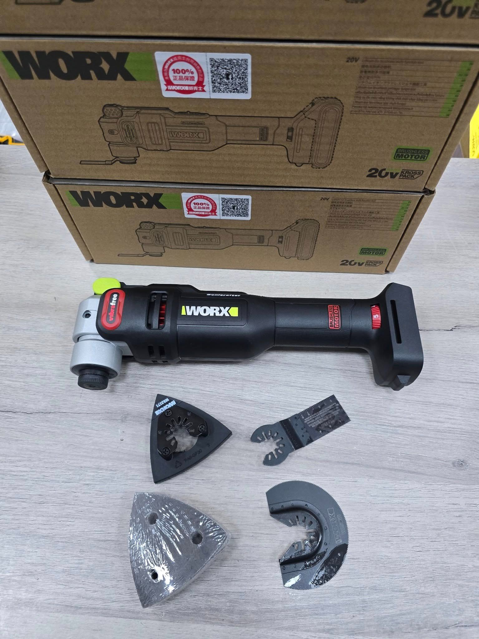 WORX威克士 WU698.9 （空機）充電式20V無刷強力調速磨切機