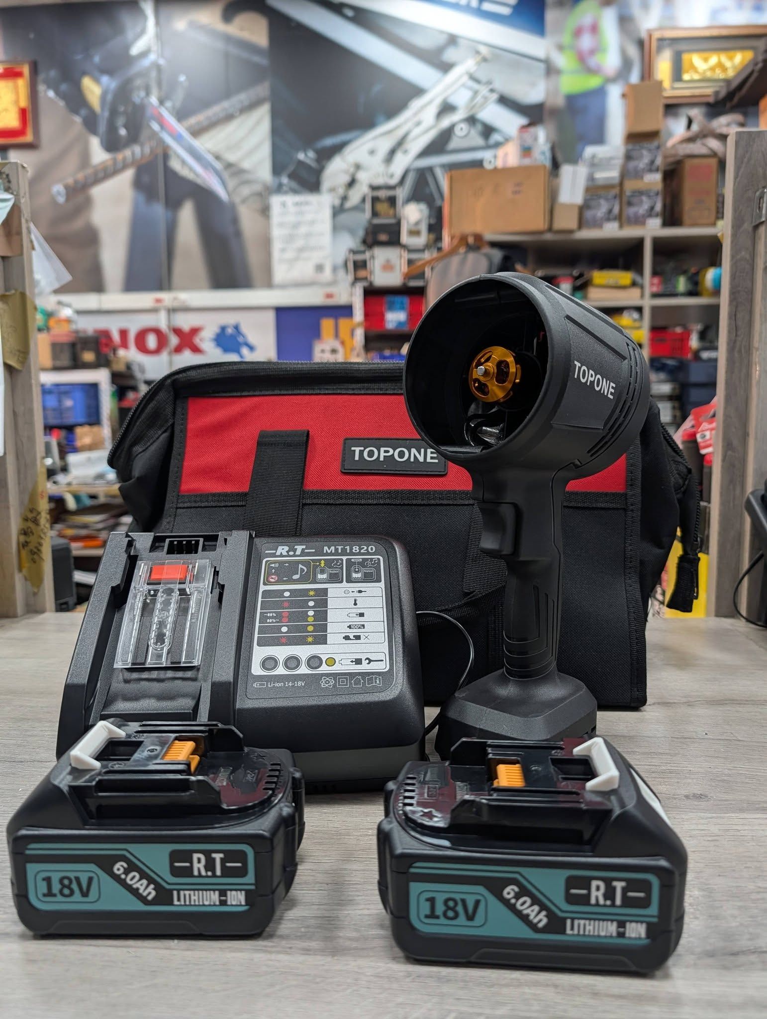 TOPONE 充電超強暴風機（通用牧田18V）