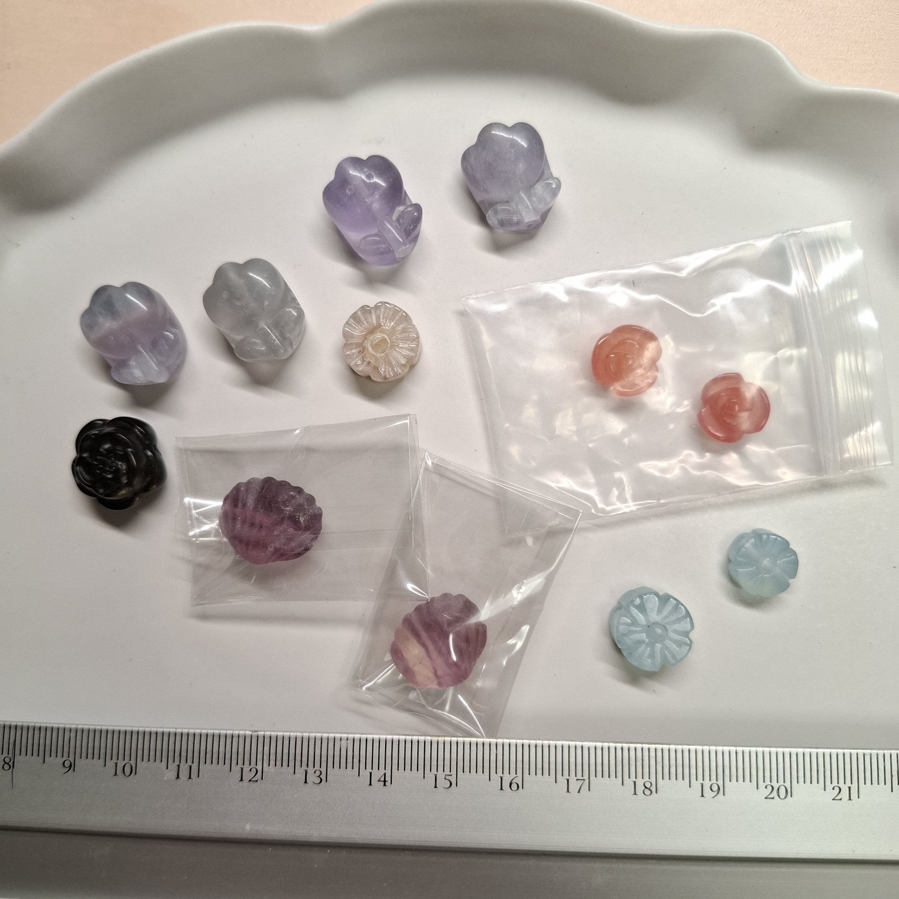 材料-各種花花珠珠