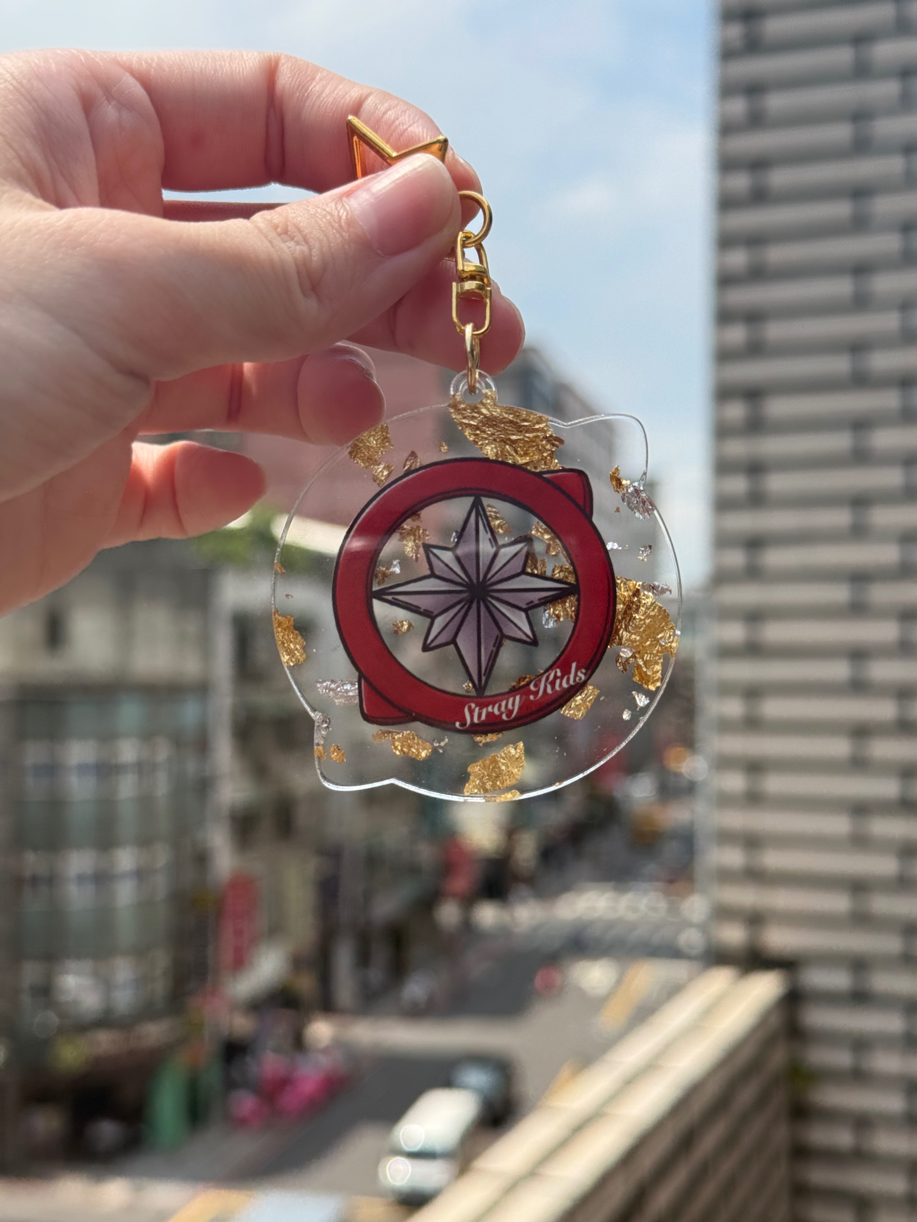 0801_STAY金銀箔指南針吊飾_預購✨