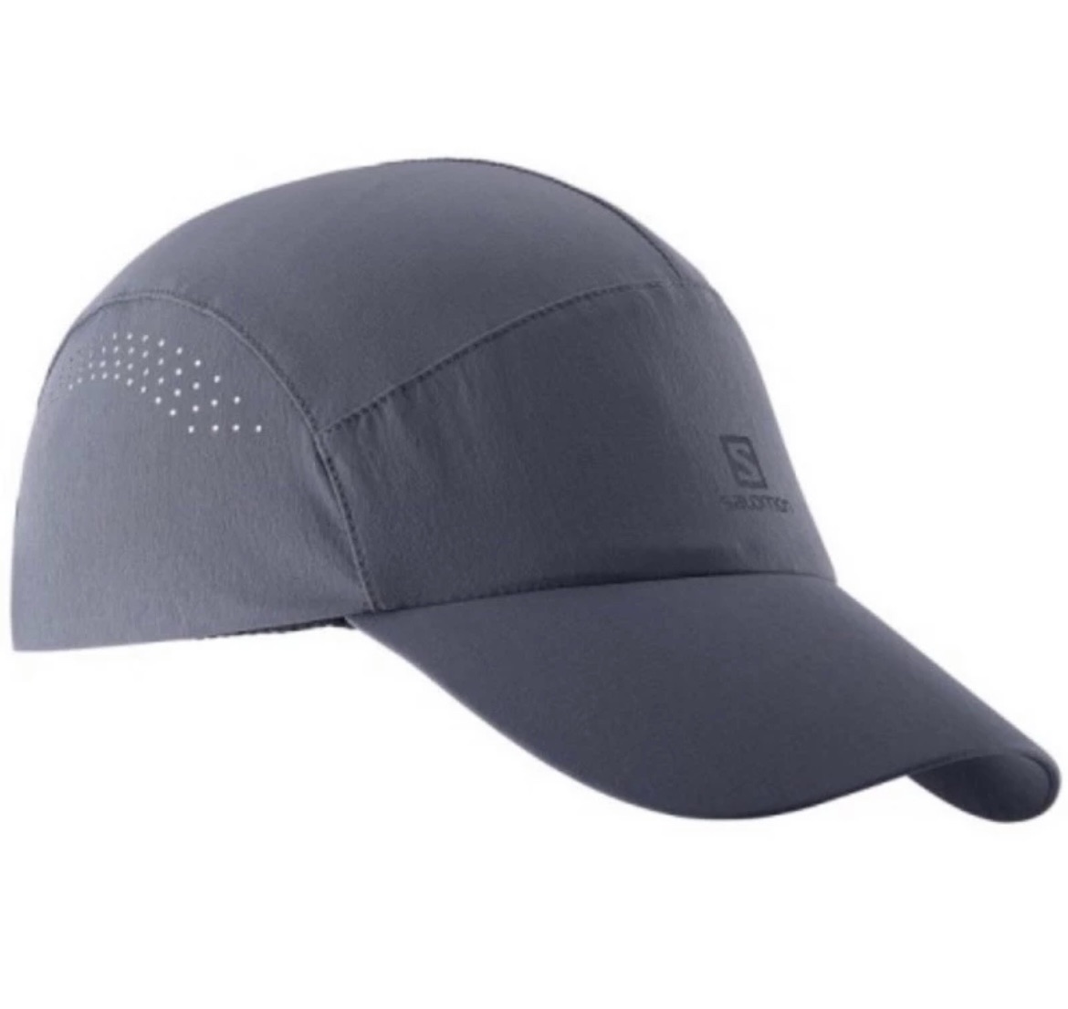 【SALOMON】法國SOFTSHELL 透氣排汗運動棒球帽-烏木黑_黑 （LC1465800）