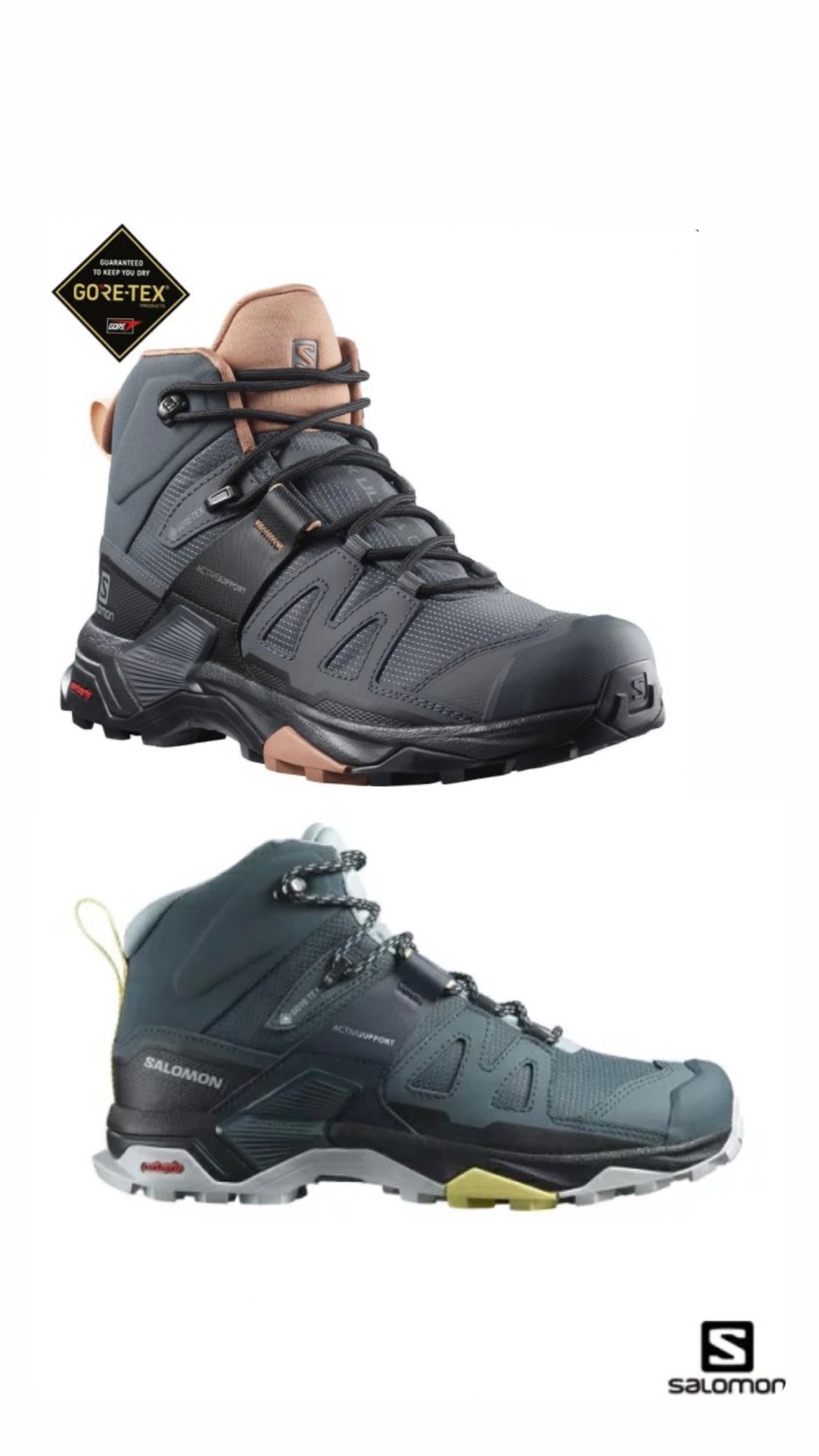 【Salomon】女 X ULTRA 4 Goretex 中筒登山鞋