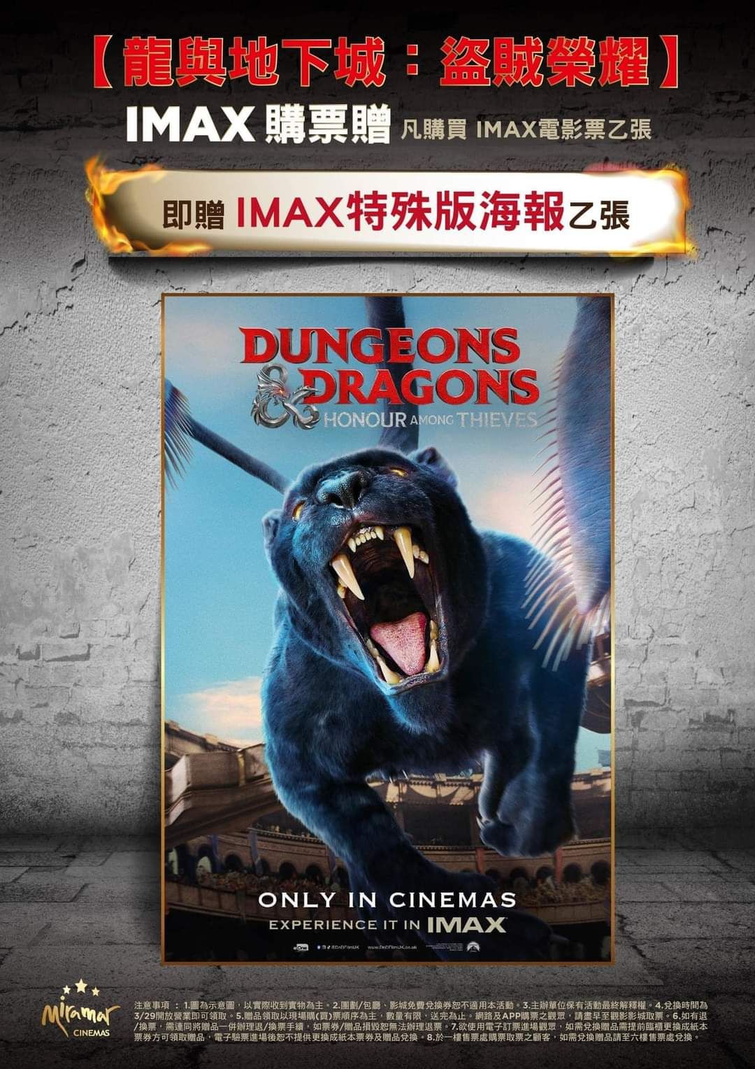 龍與地下城盜賊榮耀IMAX特殊版海報