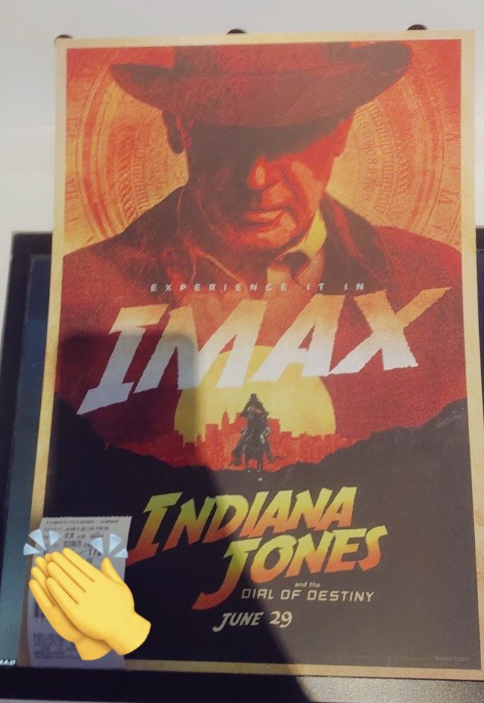 印第安納瓊斯命運輪盤IMAX收藏海報
