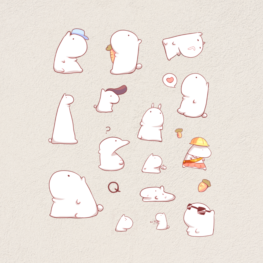 綠豆眼二世 和紙貼紙