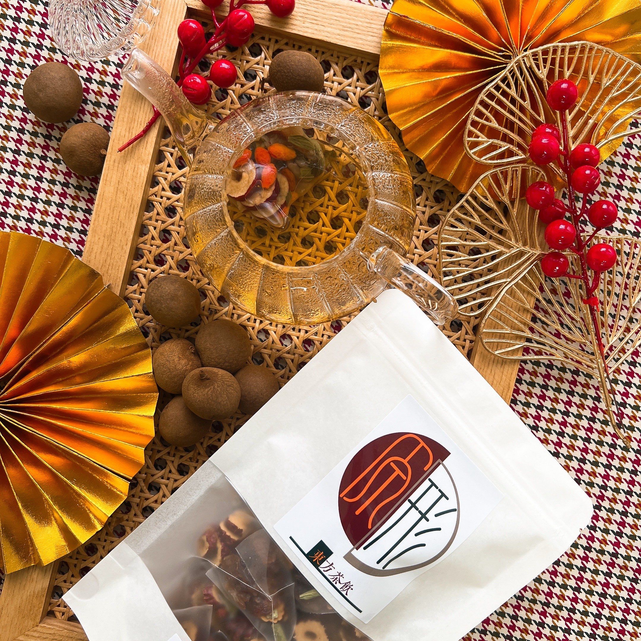 《原形東方茶飲》福圓紅棗 純水果飲︱台灣 茶包 福圓 龍眼 桂圓 紅棗 水果茶