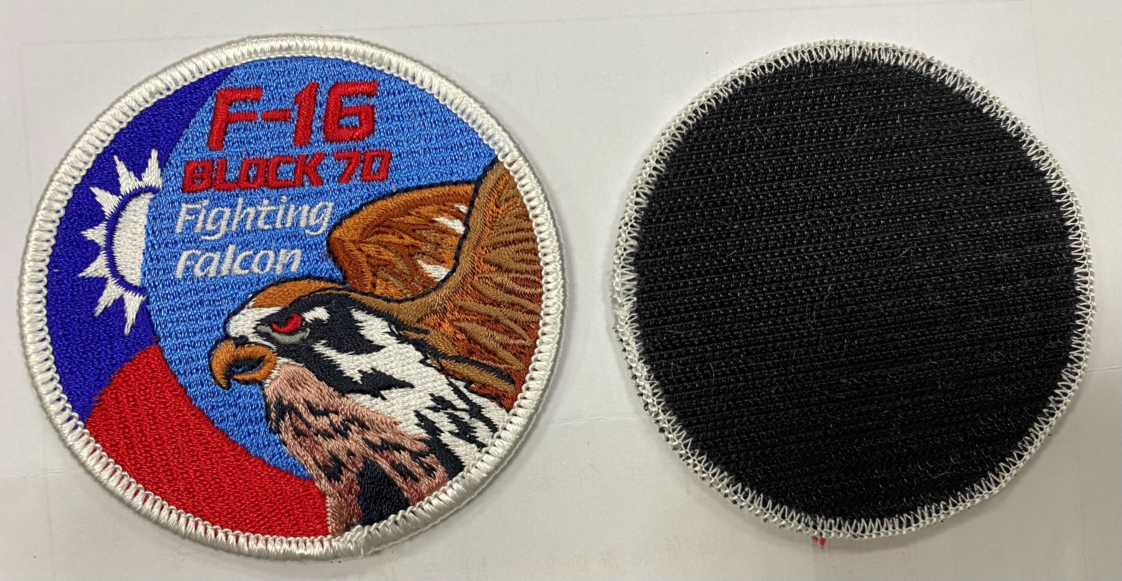 【我愛空軍】 空軍臂章 f-16V 空軍戰機 MARK 電腦刺繡 刺繡 臂章 徽章 布章 臂圈 團體訂製 MF-16V