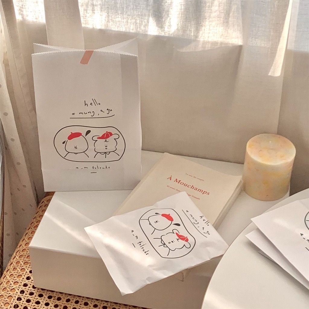 ins紅帽小熊先生 紙袋💕【高質感店主推薦款】