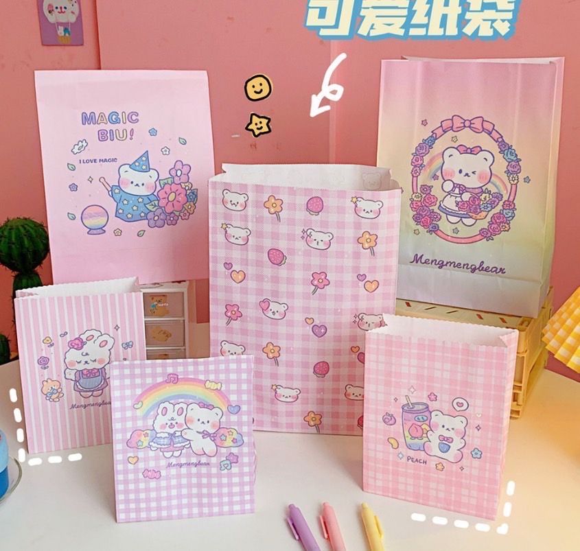 少女夢幻粉 立體紙袋大容量推薦【高質感店主推薦款】