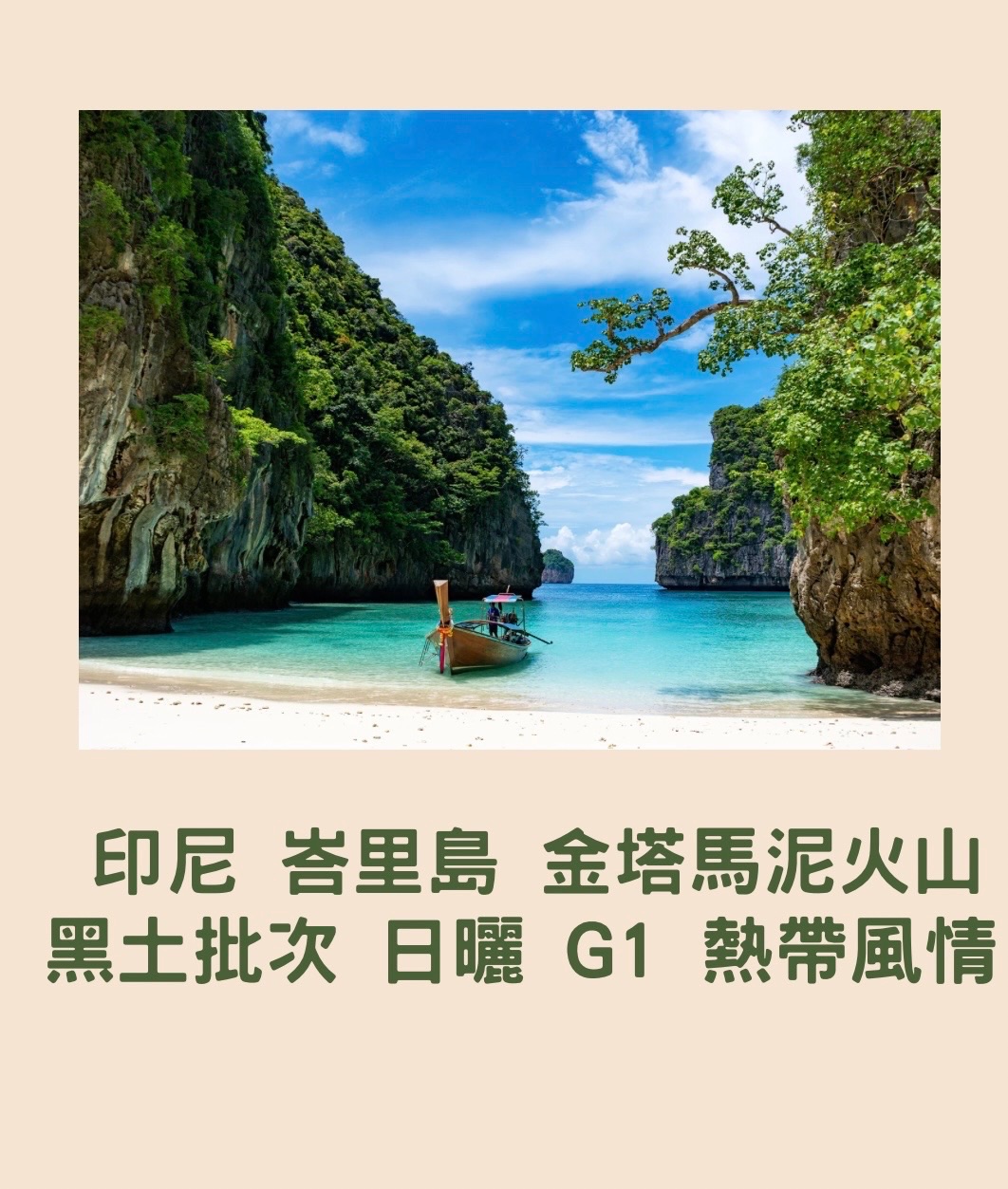 印尼 峇里島 金塔馬尼火山 黑土批次 G1 熱帶風情