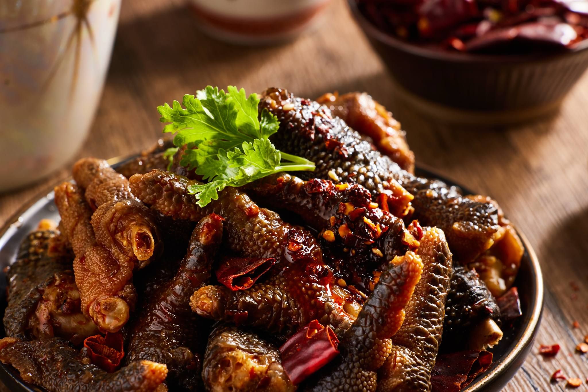 重慶口味麻辣鳳爪（對我來說小-中辣）