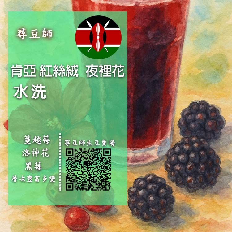 肯亞 紅絲絨 夜裡花 水洗