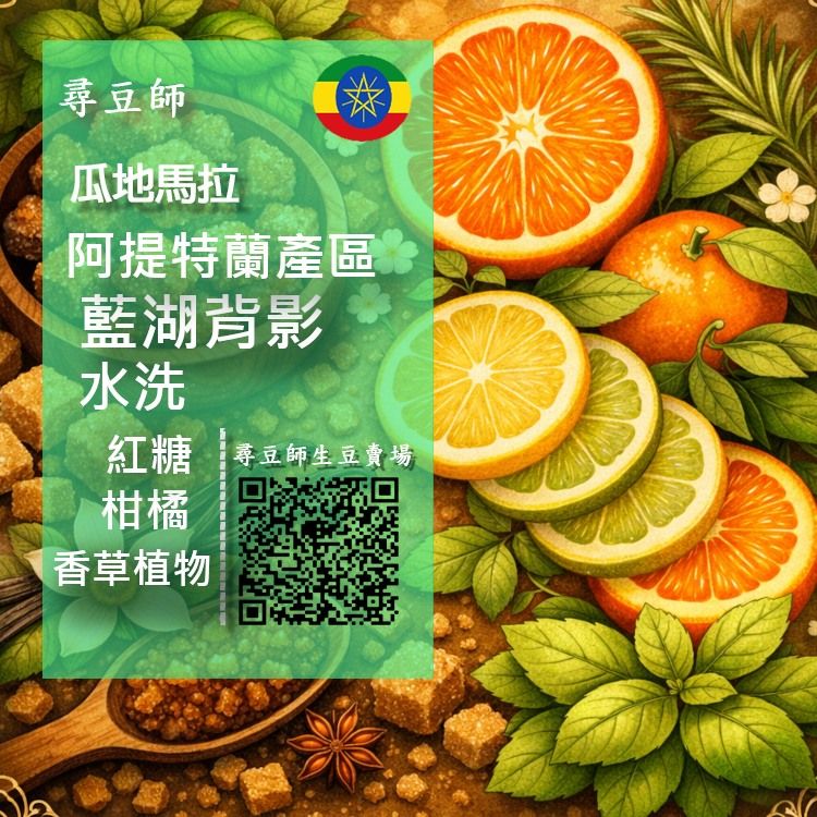 瓜地馬拉 阿提特蘭產區 藍湖背影【水洗處理】