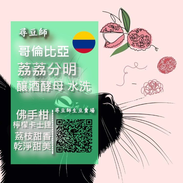 哥倫比亞 考卡 荔荔分明 釀酒酵母 水洗