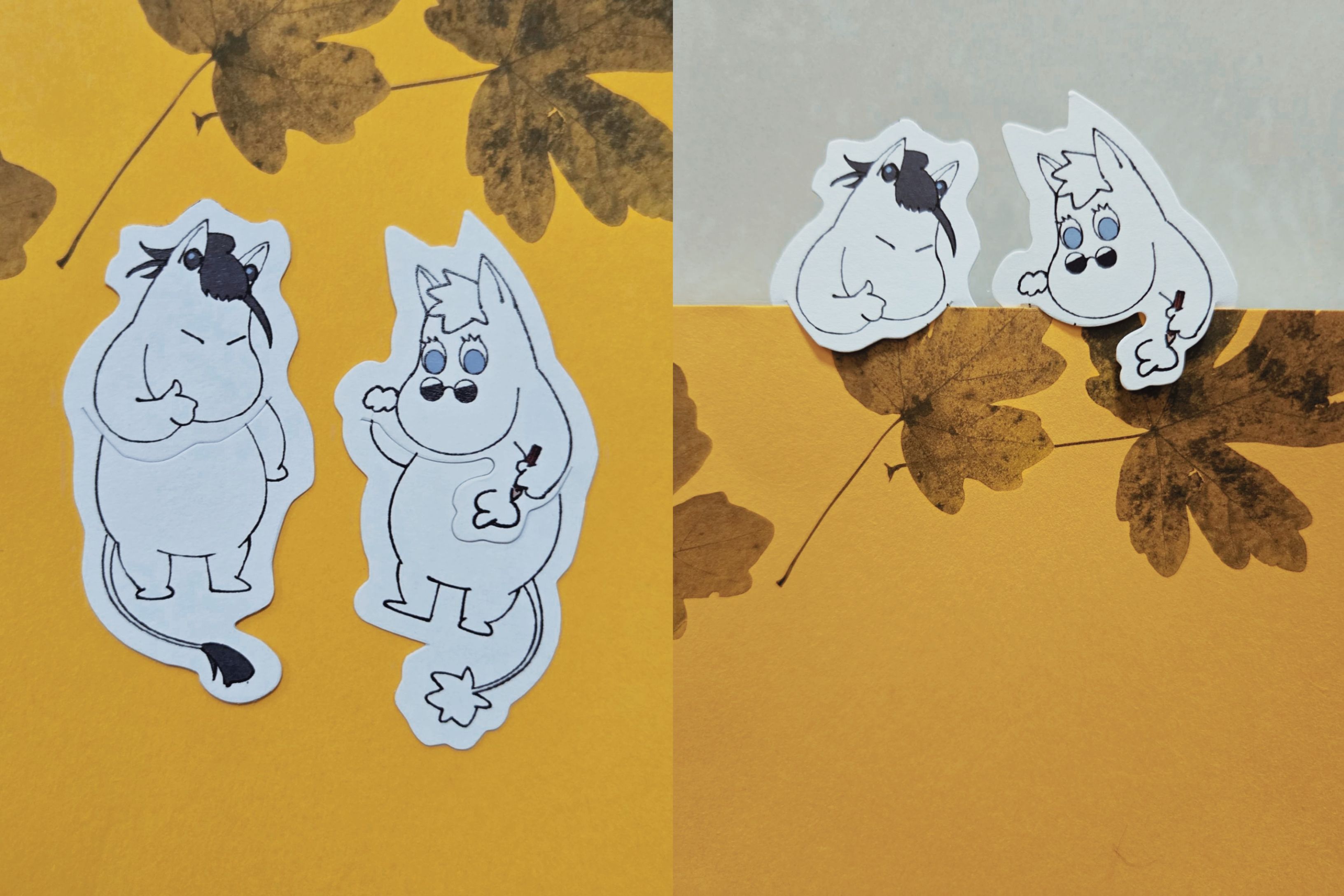 【夏五姆明模切書籤組】