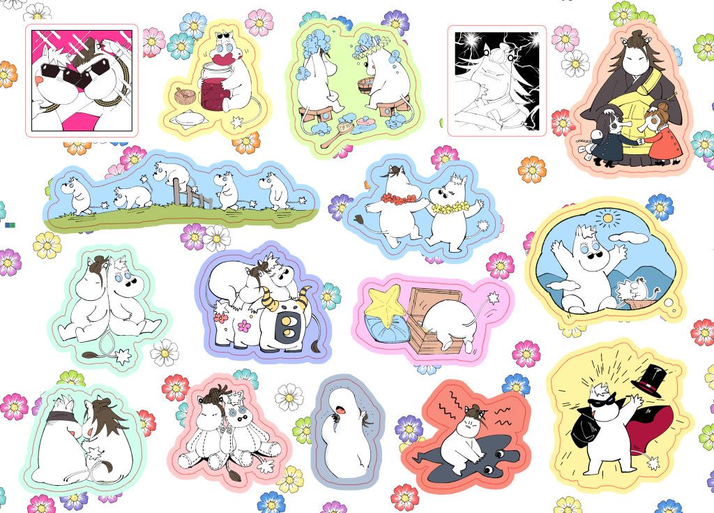 【A5刀模貼紙】