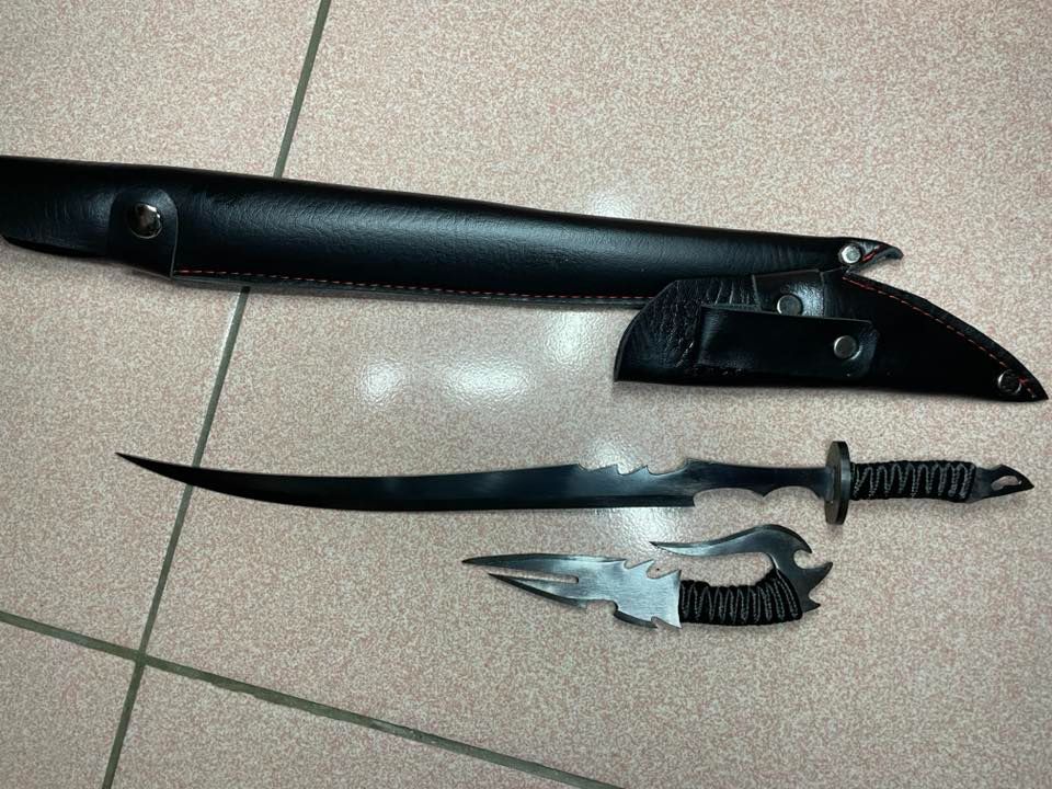 叔用道具/星熹-尖刃短匕-墨鐮【欲購買者，請洽FB帳號】