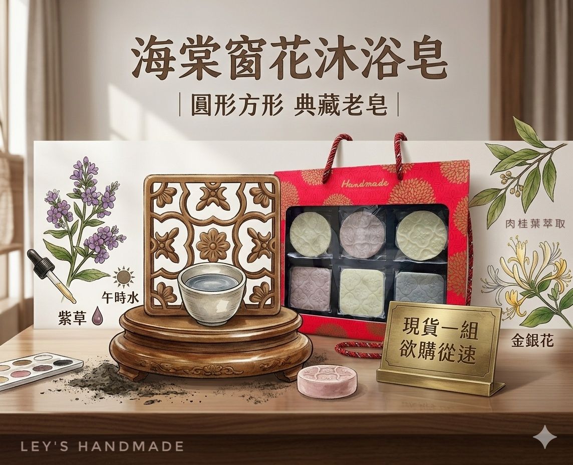 海棠窗花沐浴皂禮盒