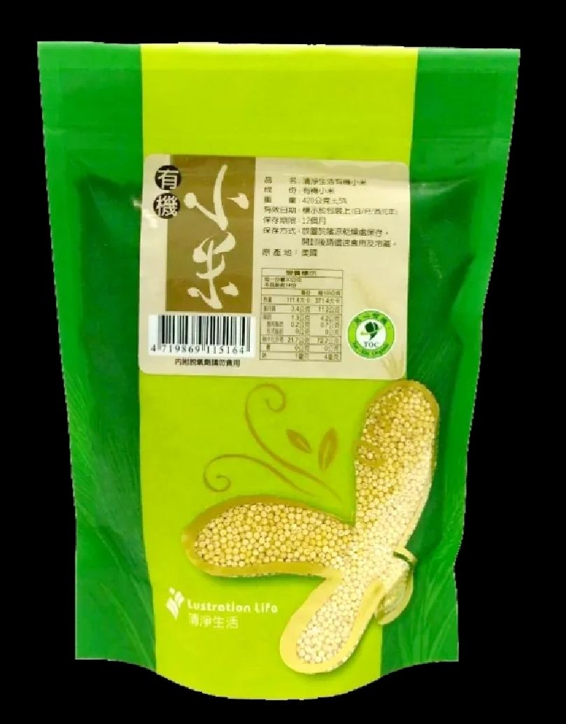 有機小米（420g/包）_無農藥．無化肥．非基因改造