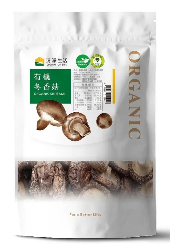 有機冬香菇（70g/包）_菇傘厚實．36小時溫火烘焙