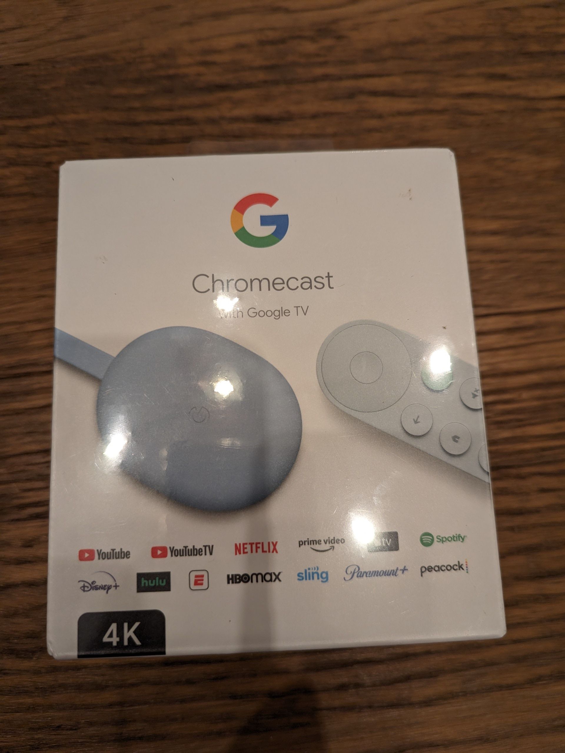 現貨【Google】Chromecast 第四代 4K版（藍色）