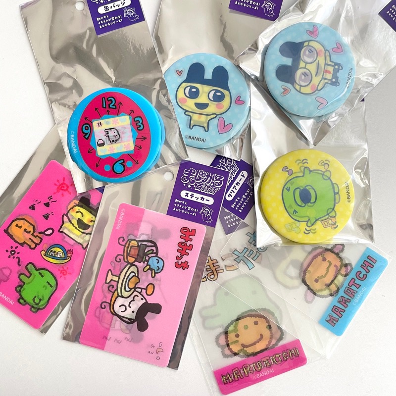 日本製 正版 Tamagotchi 塔麻可吉 3D 徽章 透明卡