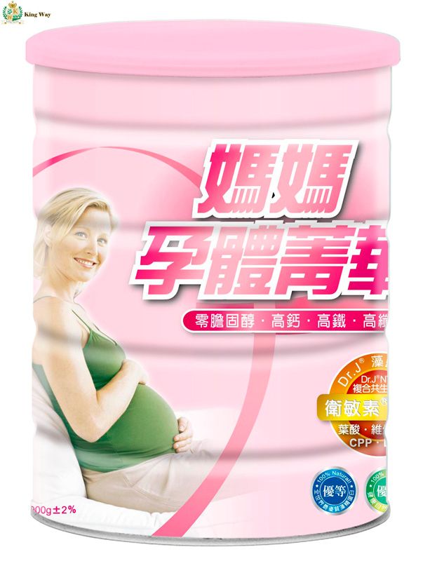 媽媽孕體菁華【鍵淮】~孕婦、哺乳期的媽咪， 營養補充的最佳選擇，高纖、高鈣、益生菌配方，奶素~