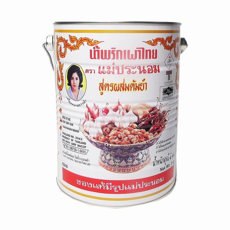 泰國媽巴儂泰式辣椒膏3kg（營業用）