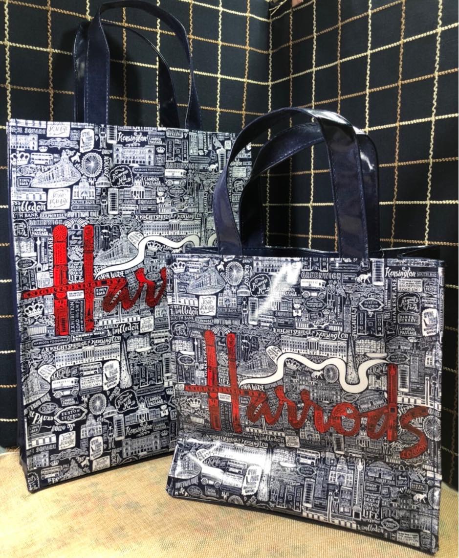Harrods 倫敦地標款藍底紅字 