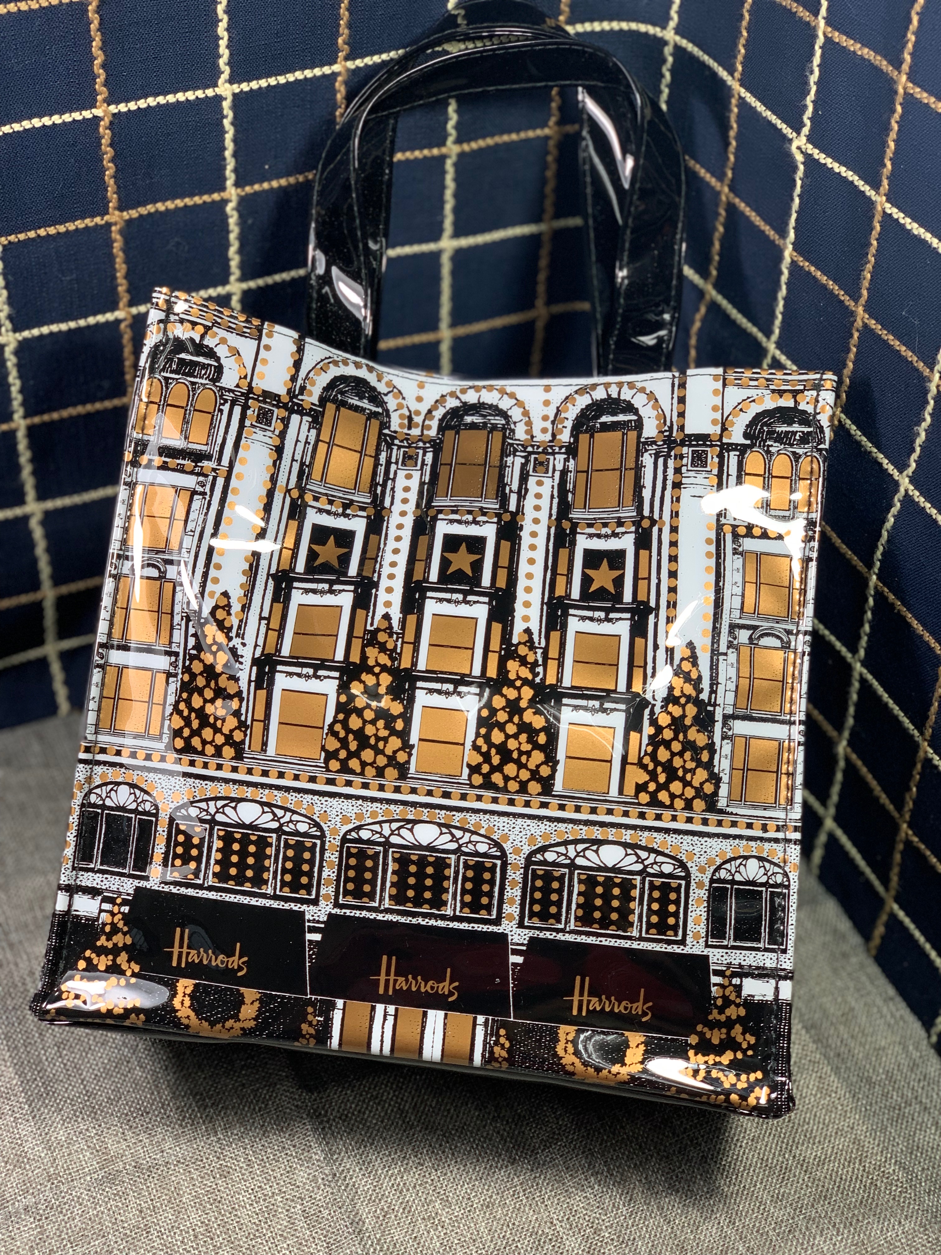 特殊款 harrods百貨 黑金 防潑水