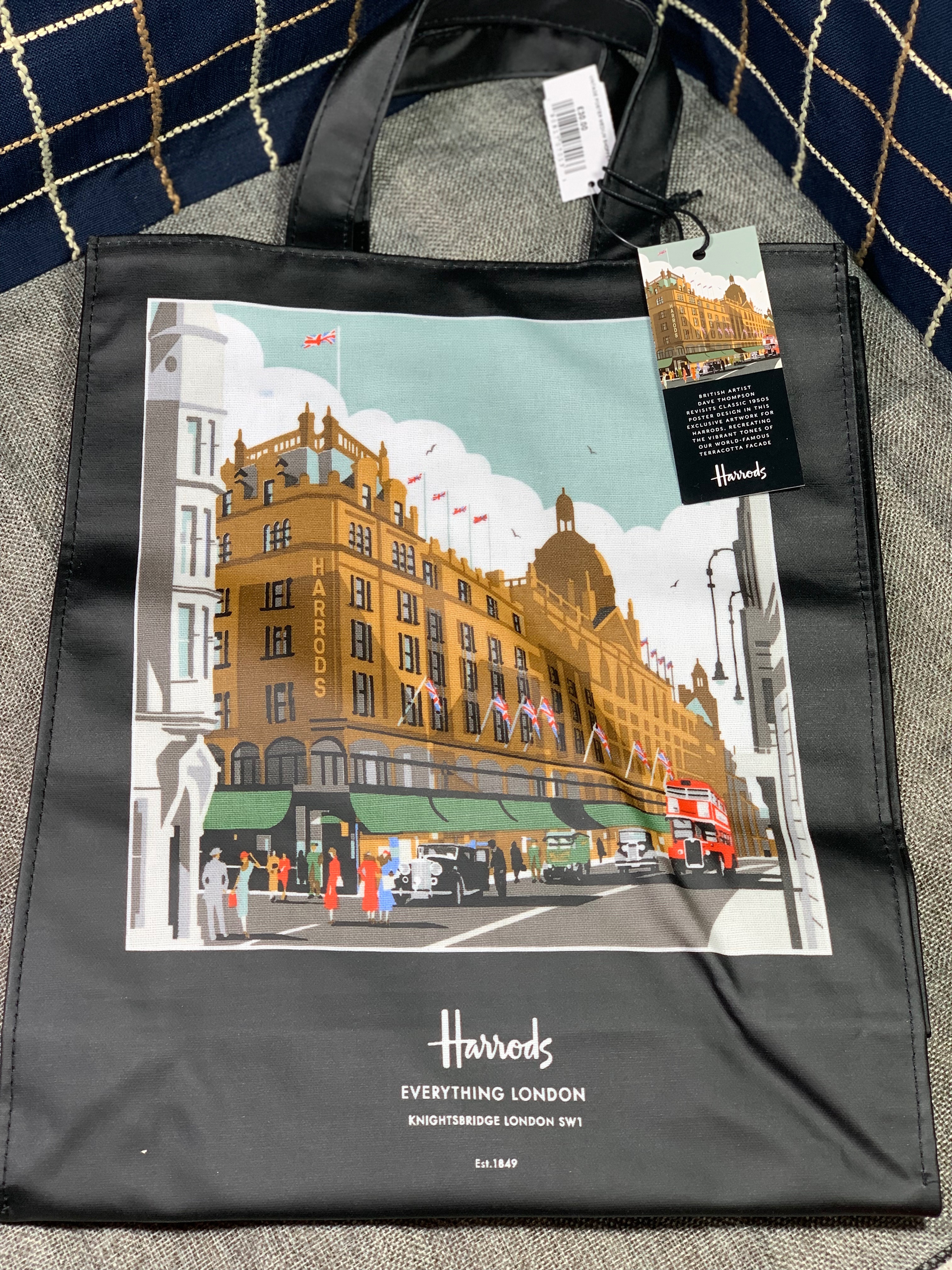 特殊款 harrods中款提袋 百貨公司