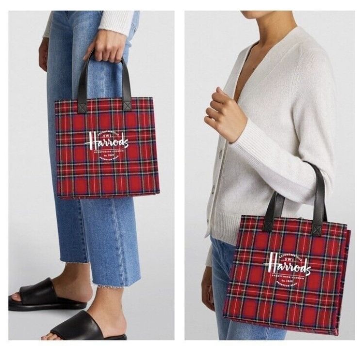 特殊款 格子款（紅/灰） 小款 再生棉材質