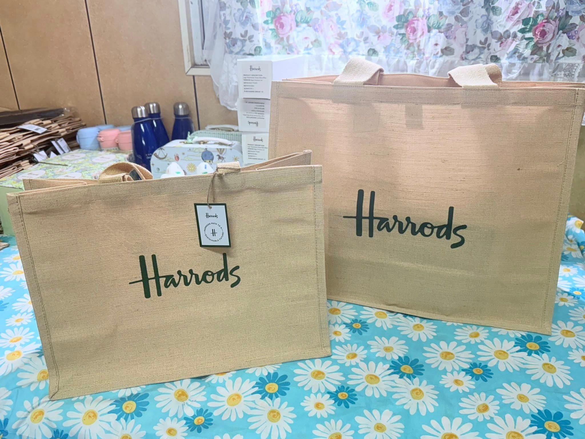 Harrods麻布袋購物袋